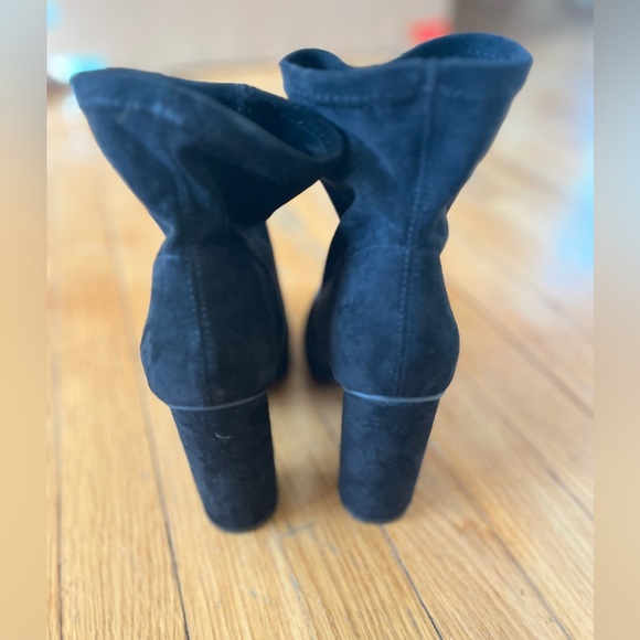 A New Day Black Suede Sock Booties - Picture 4 of 4